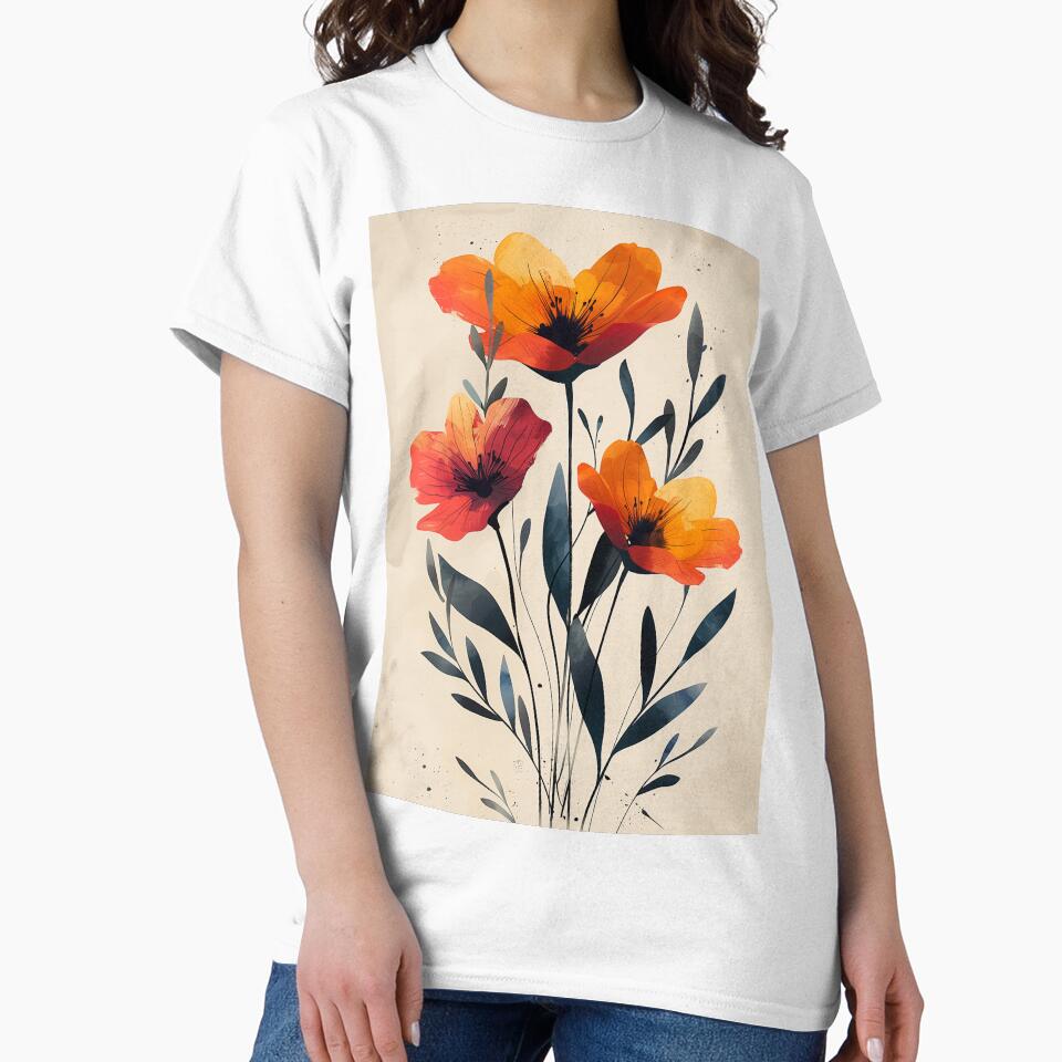 wildflowers watercolor art by Rockwpapart