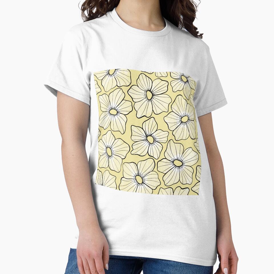 White Anemone - Yellow by PaintdFoxStudio