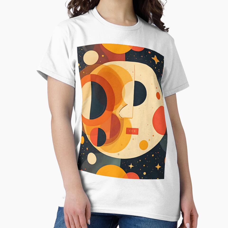 Solar Rhythm – Bauhaus Pop Art Sun, Moon, Celestial Galaxy by WhimsicalThredz
