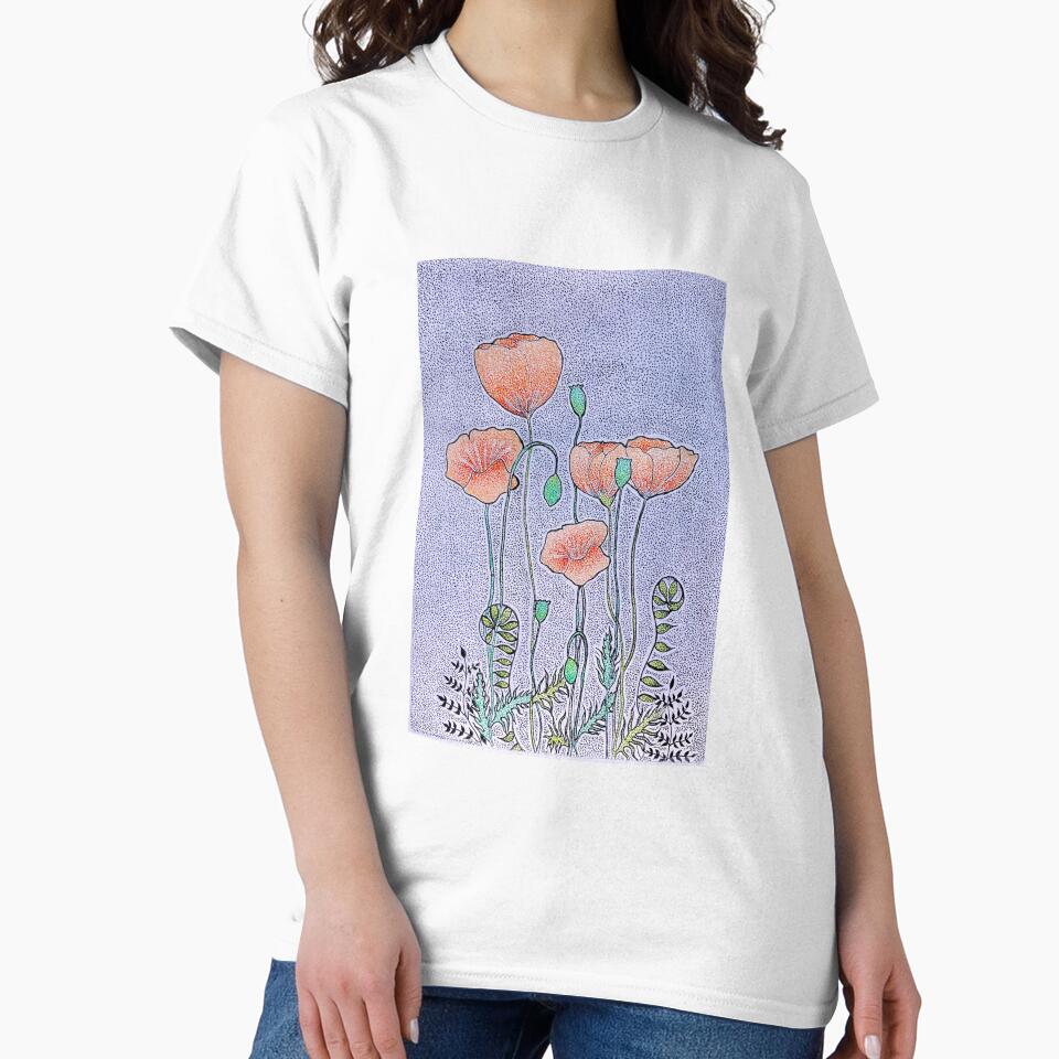 Pointillism Poppies by beccadot