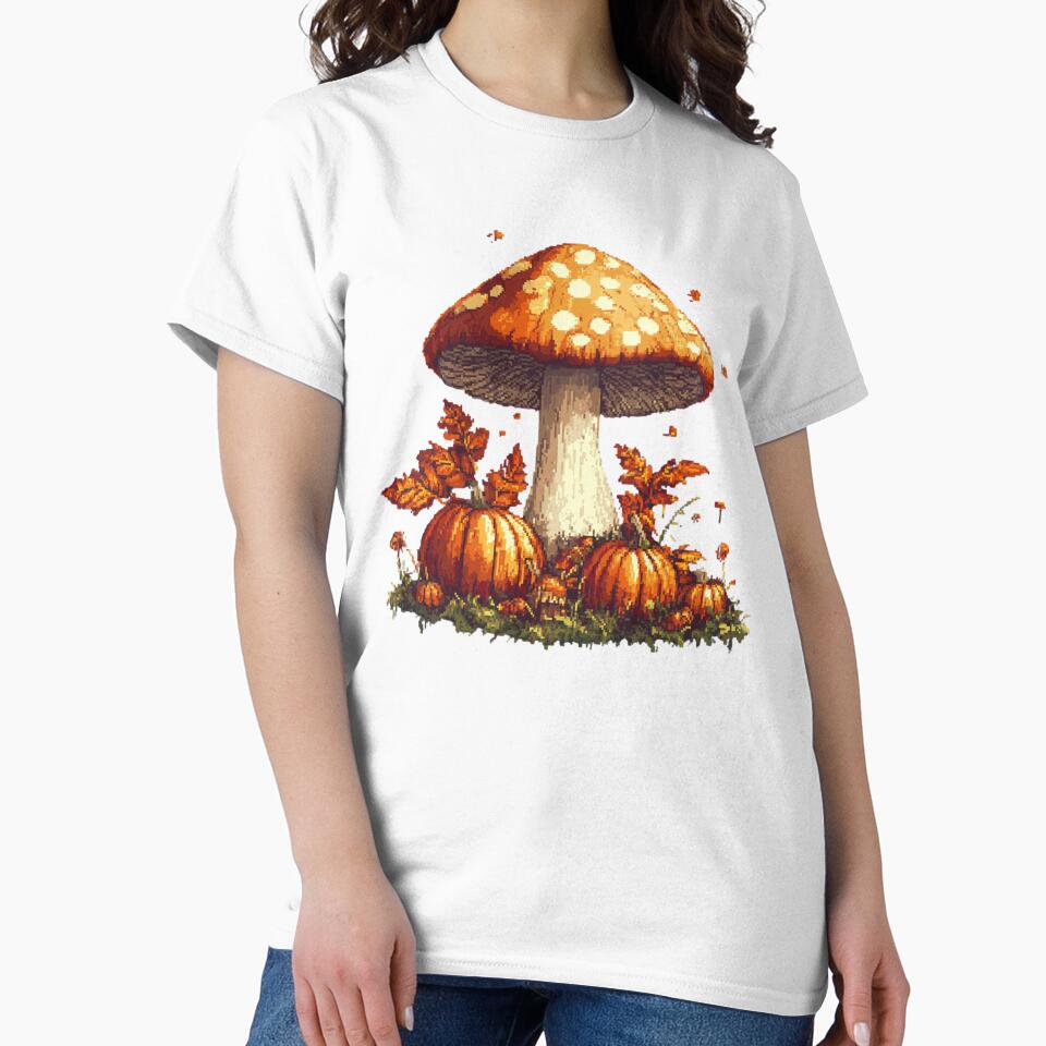 Mushroom Autumn Design by NicolasGlowArt
