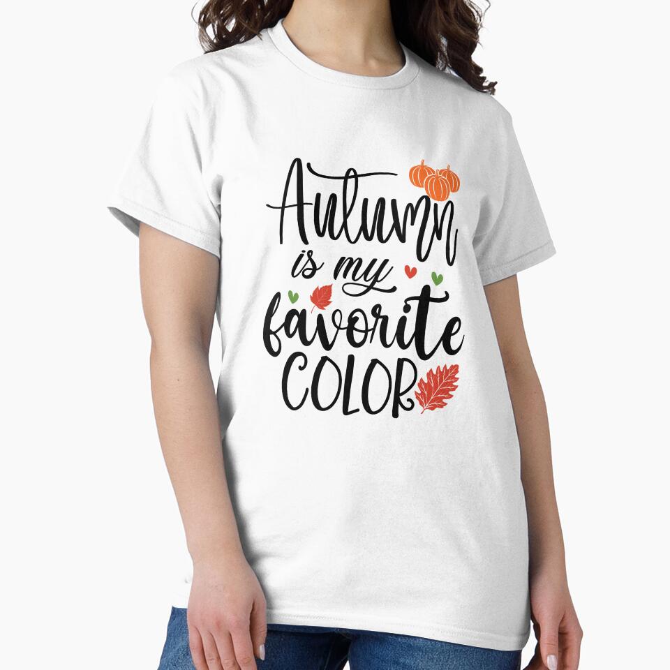 Autumn Is My Favorite Color - Retro Autumn Vibes Fall Season USA Apparel by FuzionRaptor