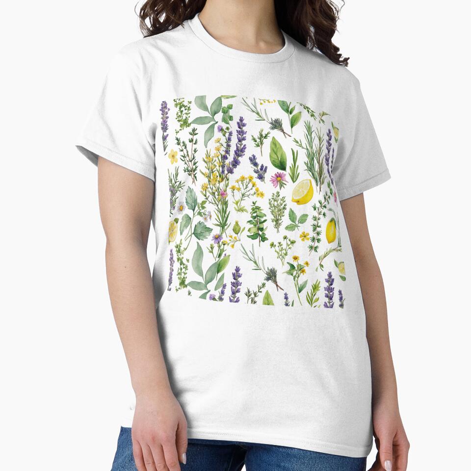 Watercolour Herbs and Wildflowers Botanical Art by NoviaRobert