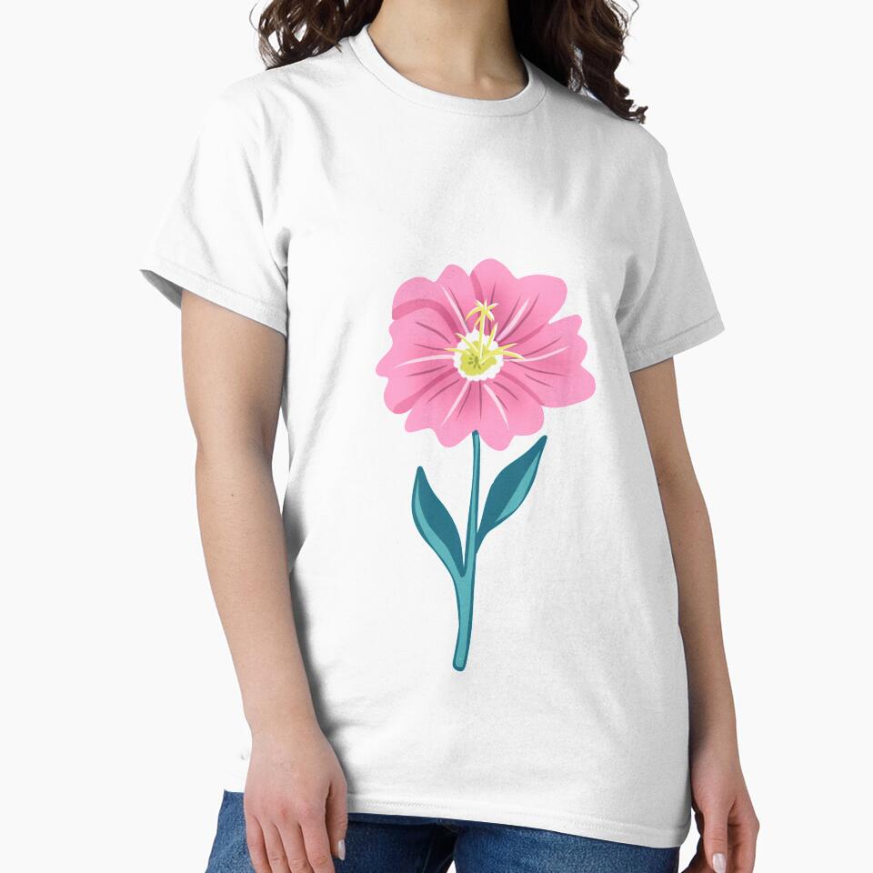 Pink evening primrose buttercup wildflower by Zendays