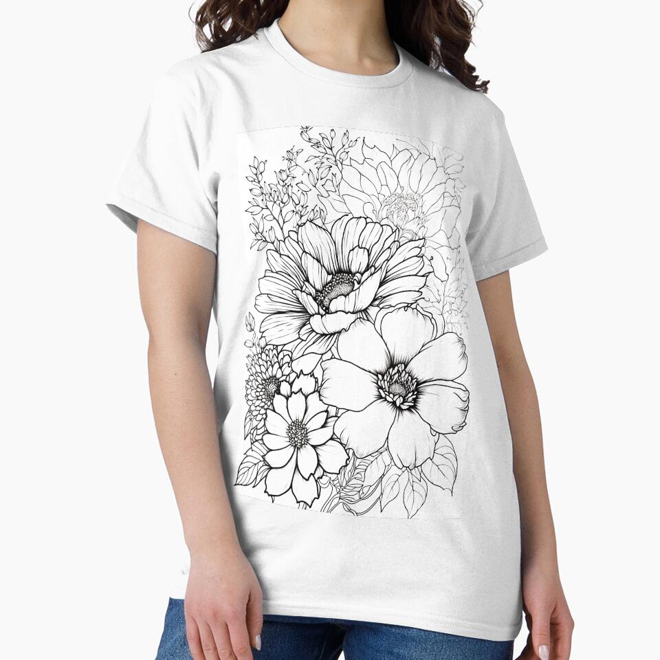 Wildflowers lineart by EmeraldeaArt