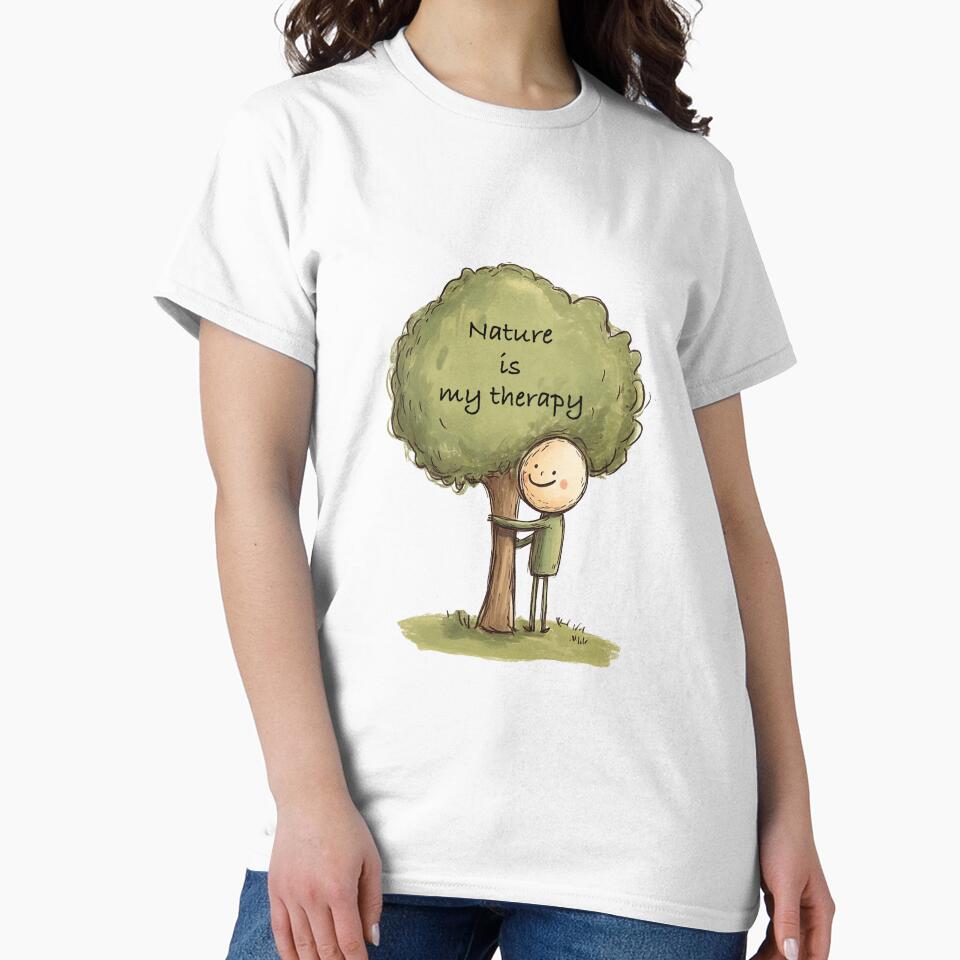 Nature Is My Therapy Design - Eco-Friendly Outdoor Enthusiast Gift by twinklepod