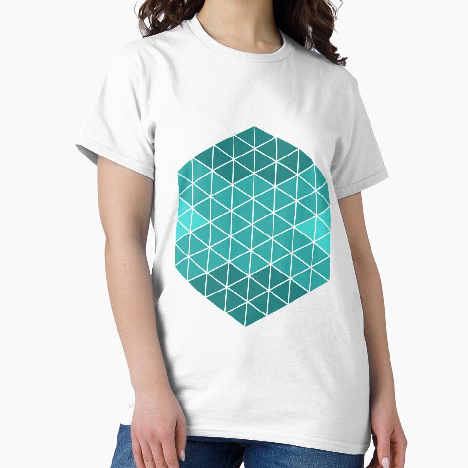 Teal Triangle Sacred Geometry by Brooklynmpls