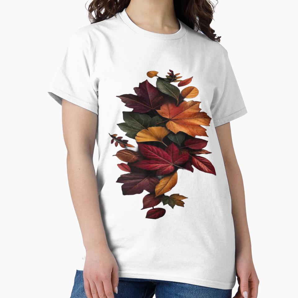 The Poetry of Falling Leaves: Autumn Leaf Bouquet - Botanical Arrangement Maple & Ginkgo by RAYBIL