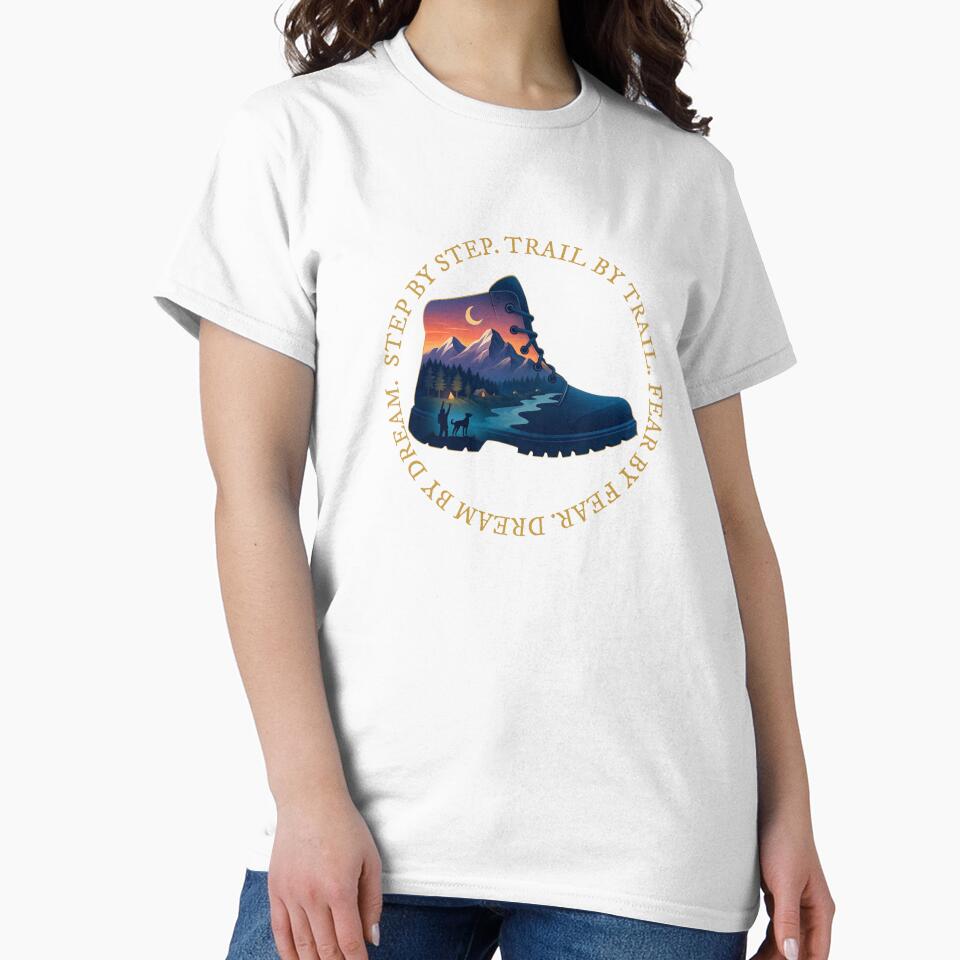 Hiking Boot Mountain Adventure Illustration by wildexperience