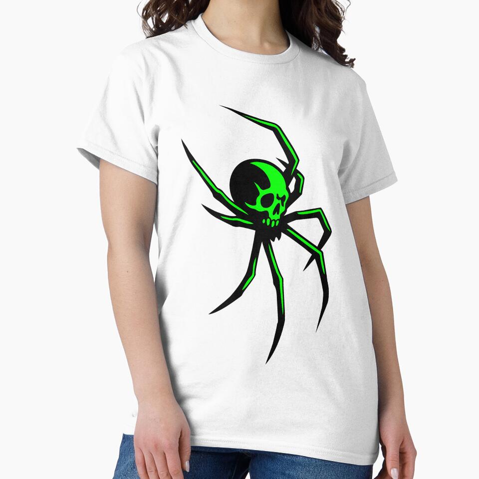Cybergoth spider with a green skull. Cybertribal by Tribalgothss