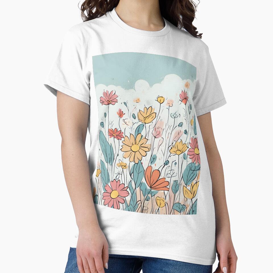 Simple line wildflowers by PrettyGirl Gallery