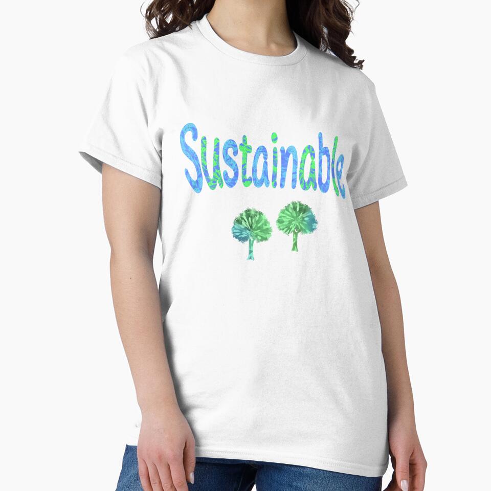 Sustainable Word Art with Nature Texture and Trees by MigWhimsy