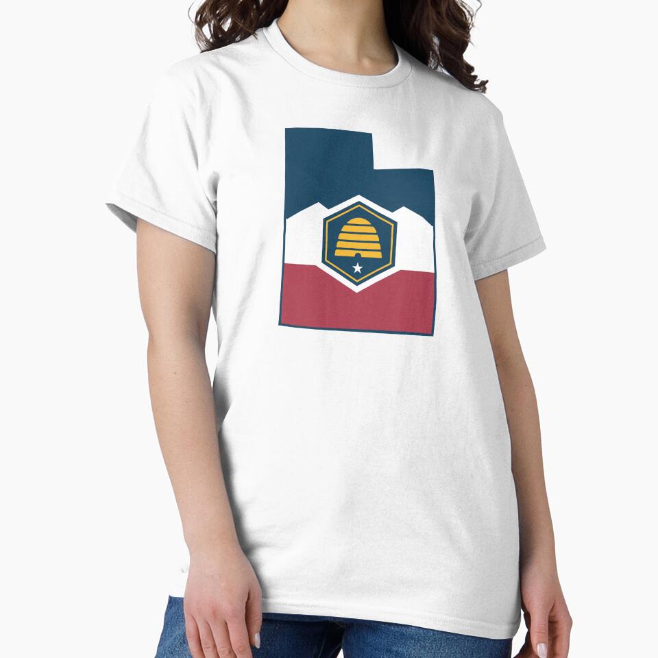 Utah Flag Outline | State Badge Graphic by LaynieBugStickerCo