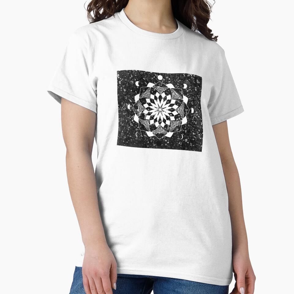 this design combines the serenity of the mandala and the beauty of the moon. by TifanysArt