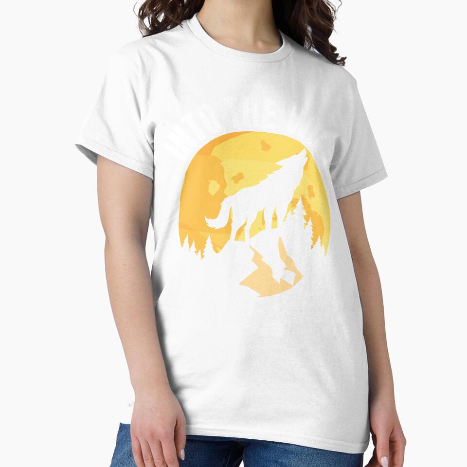Into The Wild - Retro Vintage Sunset Wolf by Peishan02