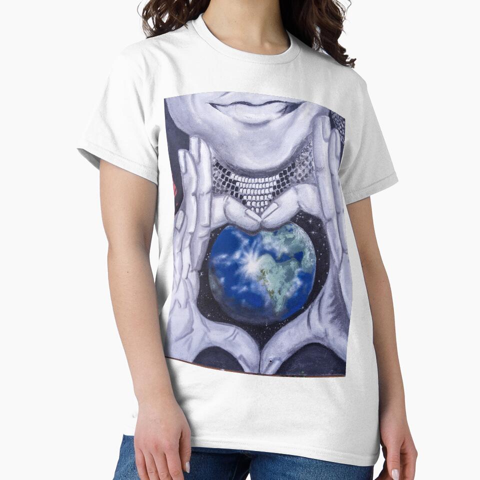 Mother Earth Love in Hands by Compass and a Camera