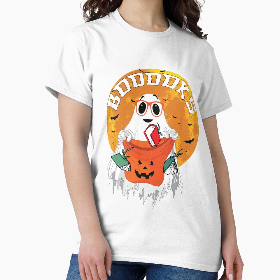 Cute Ghost Reading Books Halloween Booooks!Teacher Librarian by abboqhse