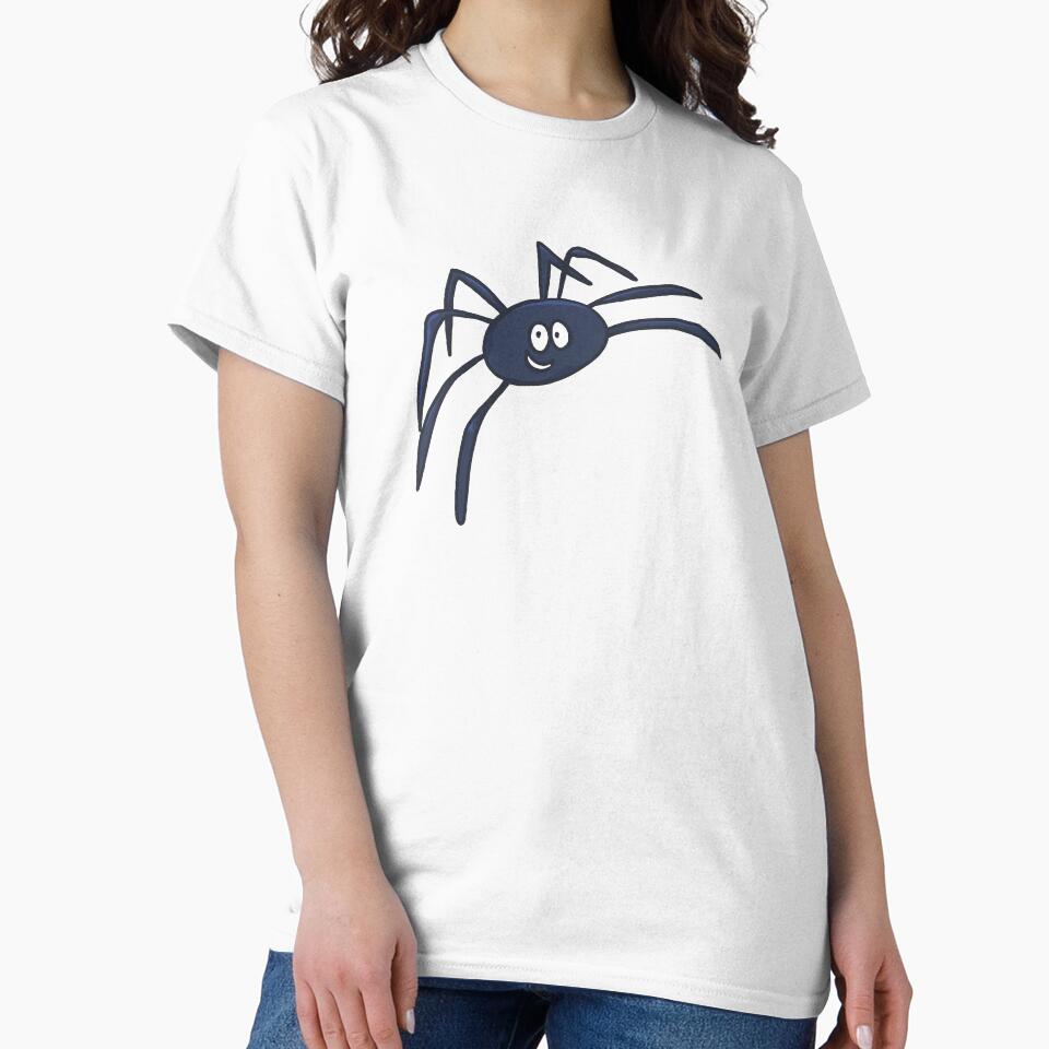 Jolly Blue Spider by catandbrollyart
