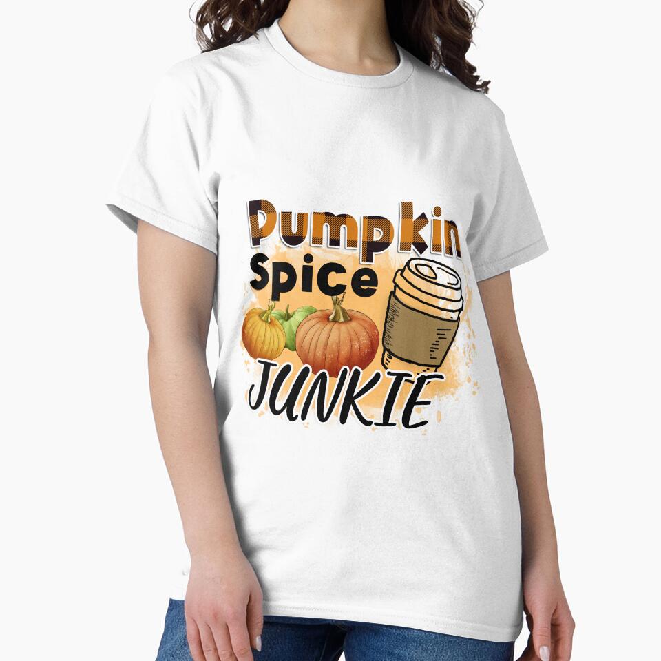 Pumpkin Spice Junkie – Fall Coffee Lover Design | Autumn Vibes & Gift Idea by petpuppymania