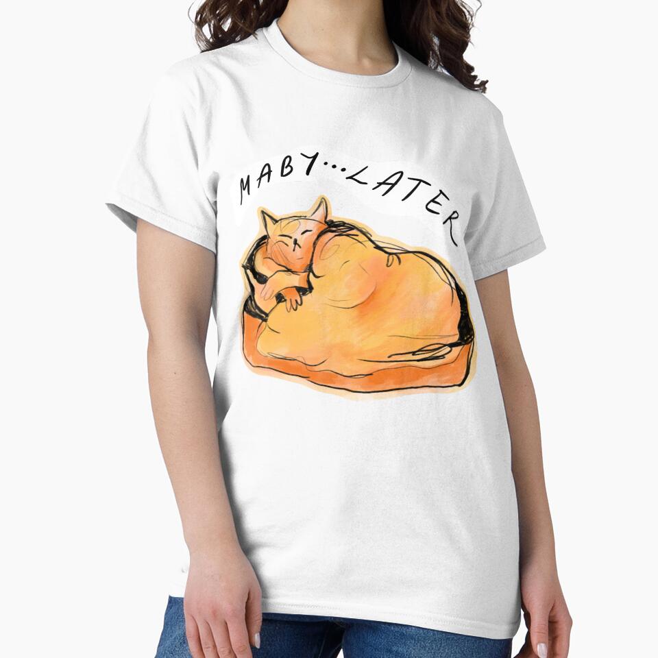 Lazy sleeping cat by AnnaVikhrArt
