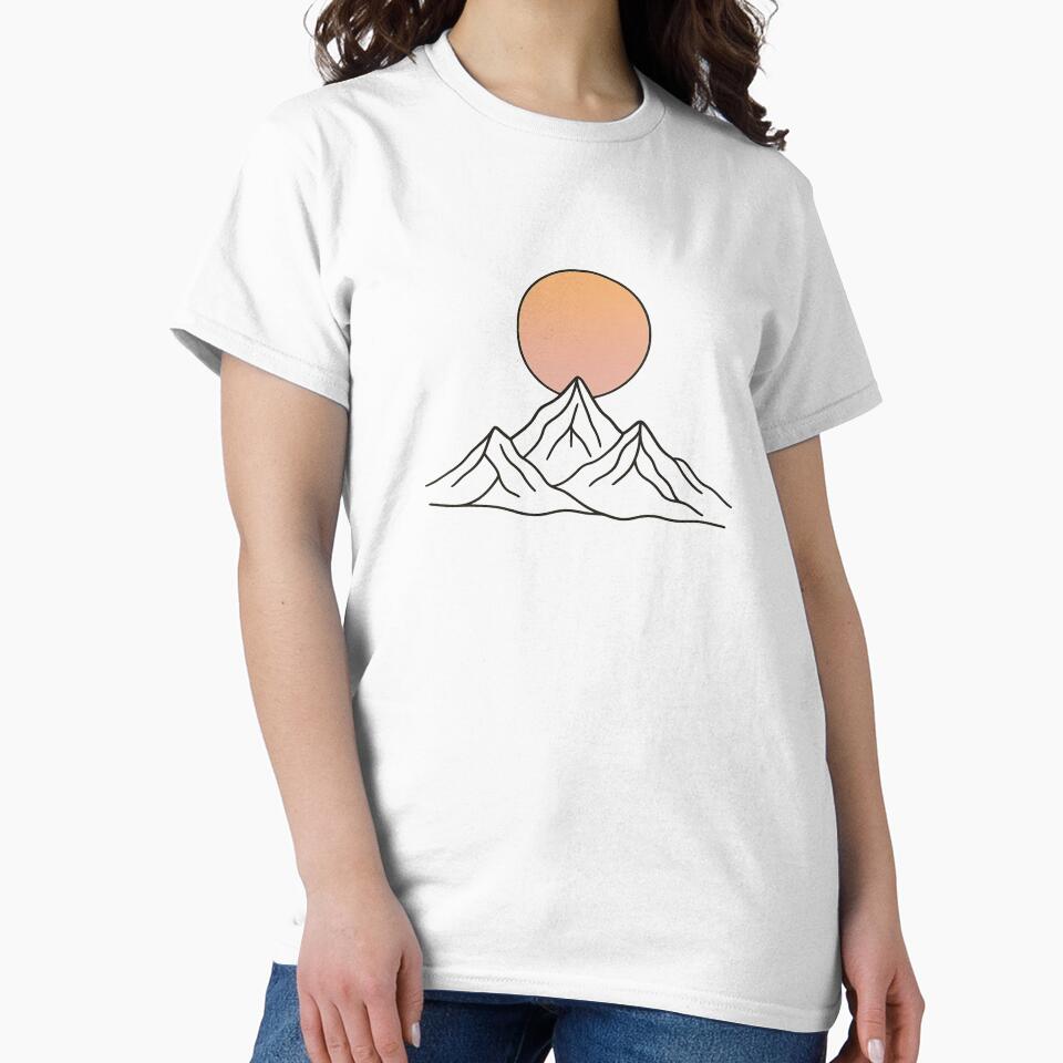 Mountain Silhouette Lines by Napini