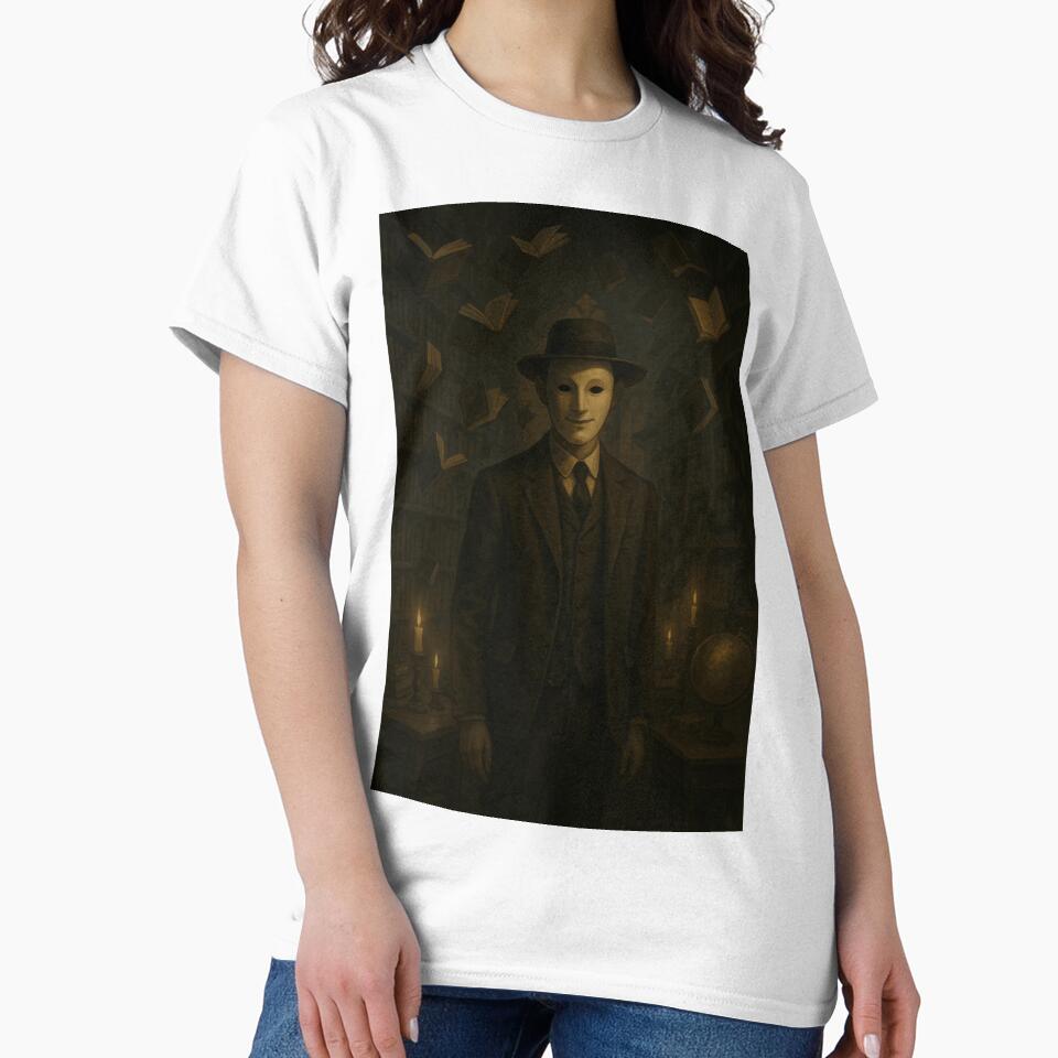 Weird Academia – Surreal Study Tee by POD DYNASTY | Original Print On Demand T-Shirt Graphics