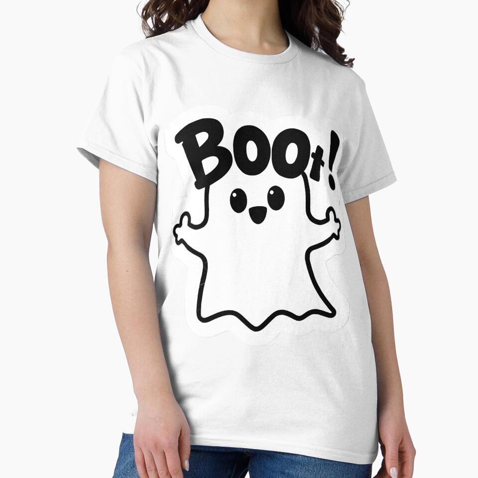Cute ghost Boo sticker for Laptop, Phone case and Magnet sticker by Mini Stickers store