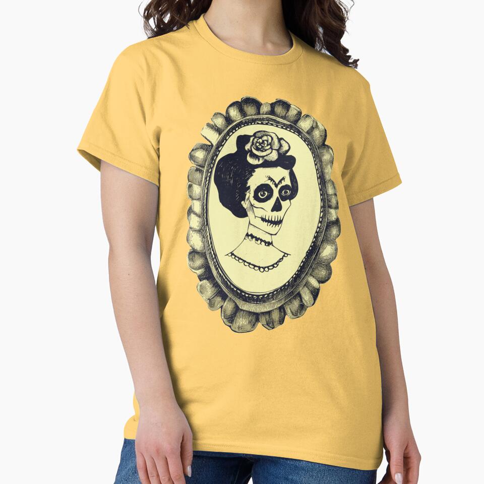 Halloween skeleton lady portrait by filigreedigital
