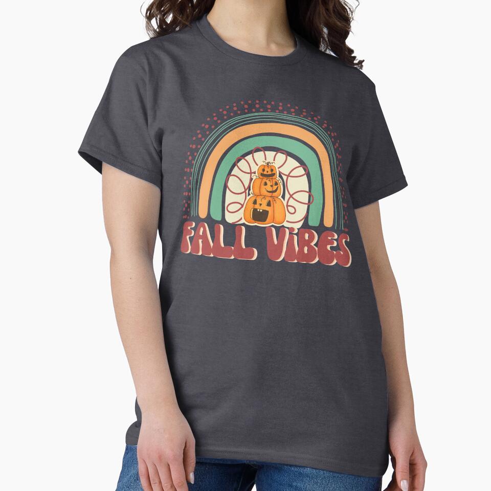 Fall Vibes Autumn Pumpkins Vintage Retro Halloween by SunfullyYours