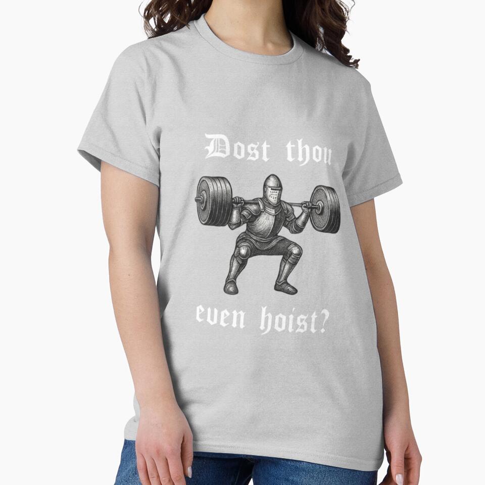 Dost Thou Even Hoist – Medieval Gym Knight Funny Workout Meme by Inkvado