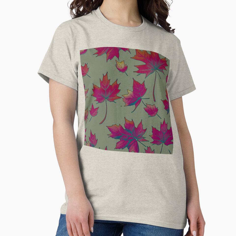 Autumnal red colored maple leaves by AnnabellaRh