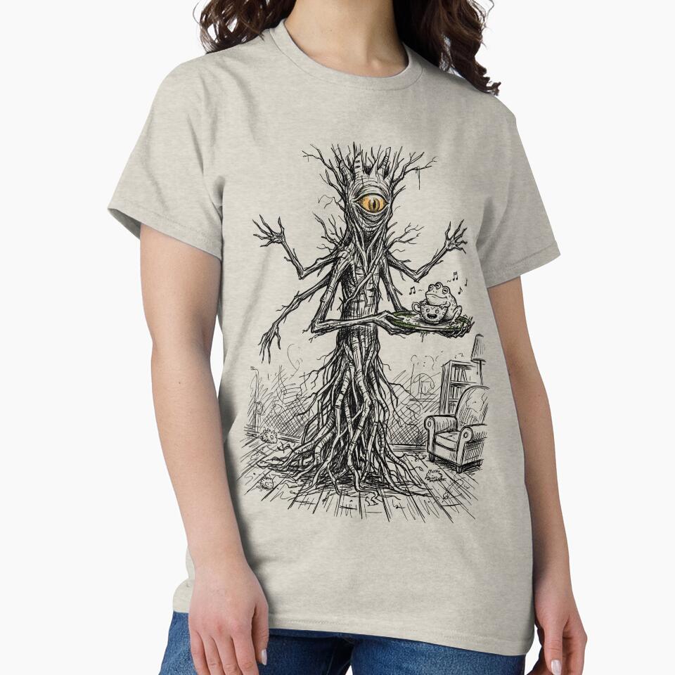 Gnarled Root Butler with Spindle-Legged Tea Tray - Haunted House by bapupa