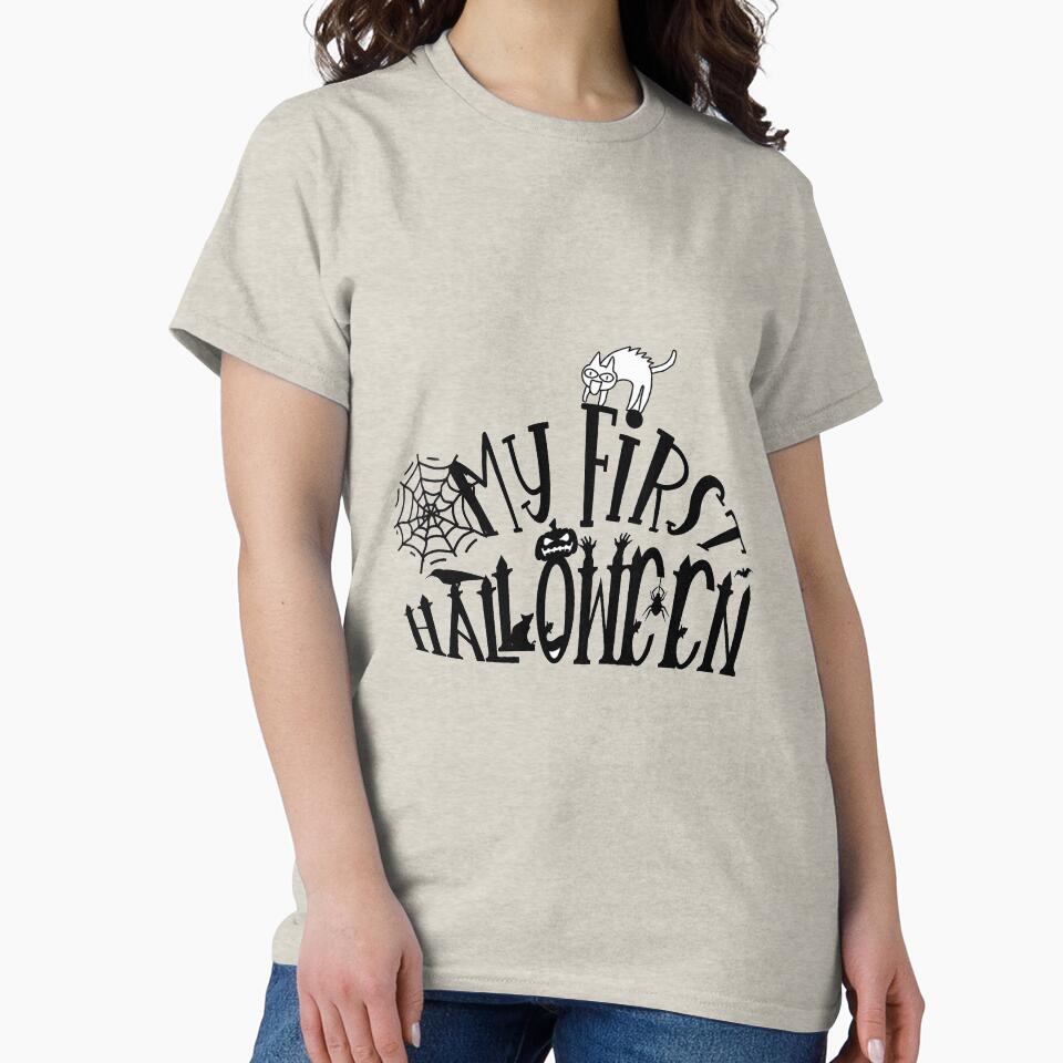 My First Halloween Funny Halloween Party Gift For Men And Women by Dadjokes Co
