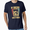 My Christmas Spirit Is Whiskey - Retro Christmas by Whimsical  Thinker