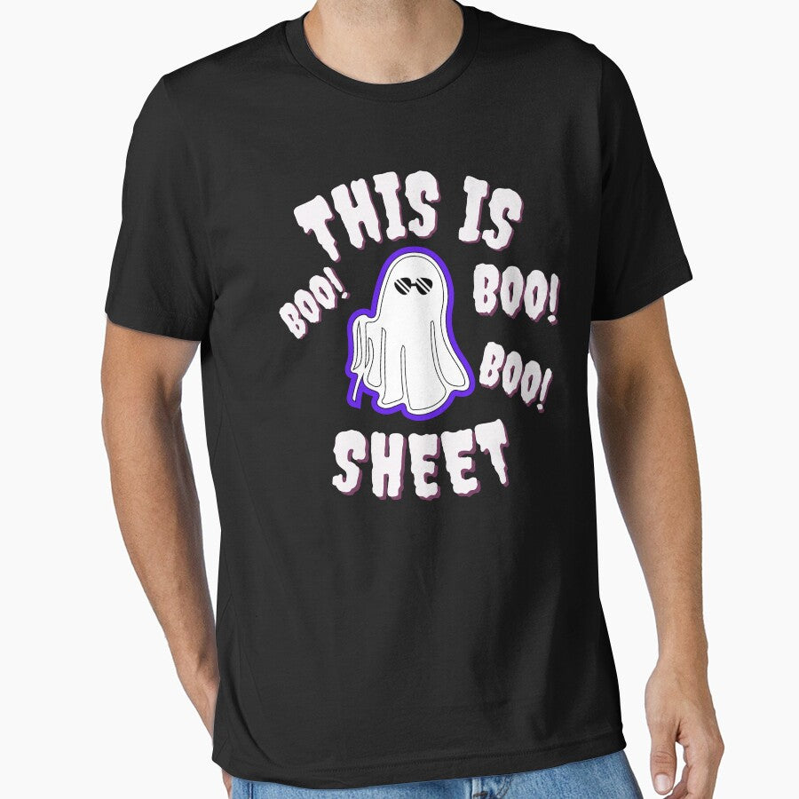 Funny Ghost Halloween, THIS IS BOO SHEET, THIS IS SOME BOO SHEET, Halloween Cute Ghost (Purple) by STC SHOP