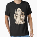 Ghost & Pug – Vintage Spooky Halloween Coffee Humor by will freed18
