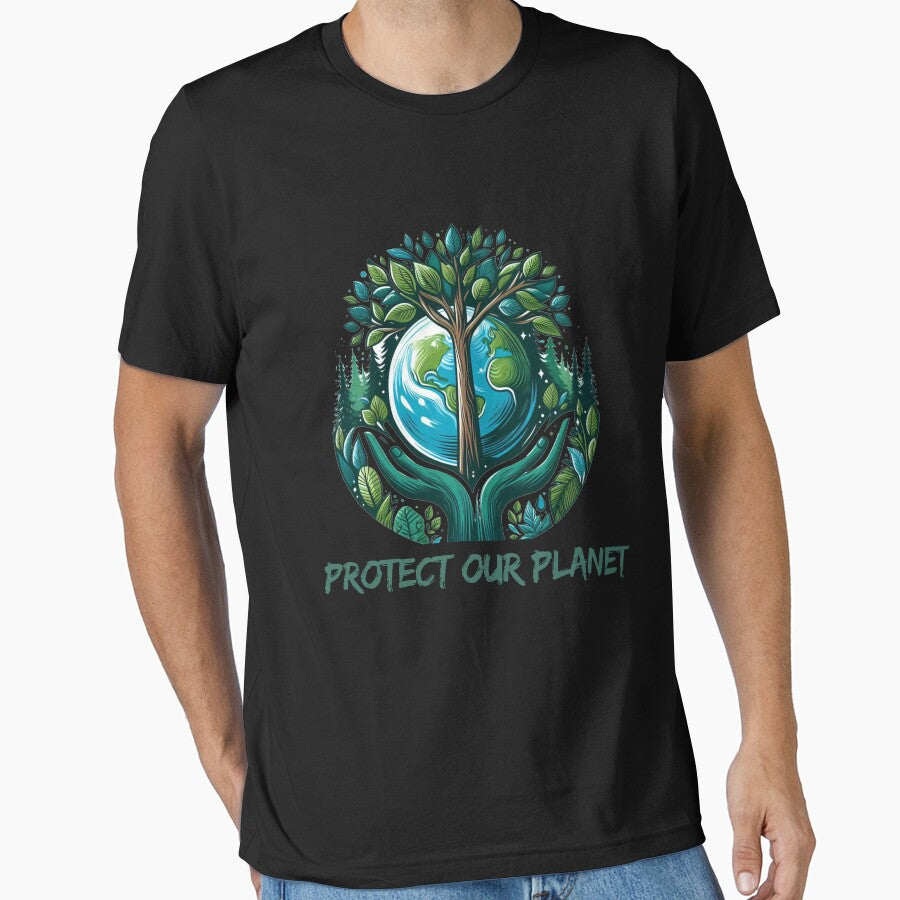 Protect Our Planet - Eco-Friendly | Save the Earth Design | Environmental Awareness Tee by Plazacore