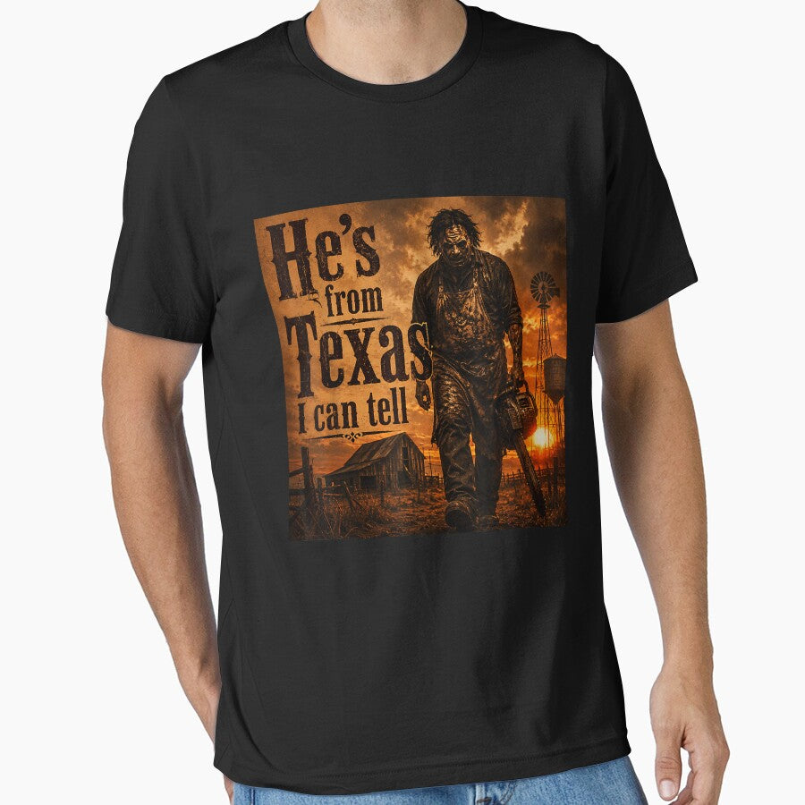 He's From Texas I Can Tell Vintage The Texas Chain Saw Horror by OddPopARt