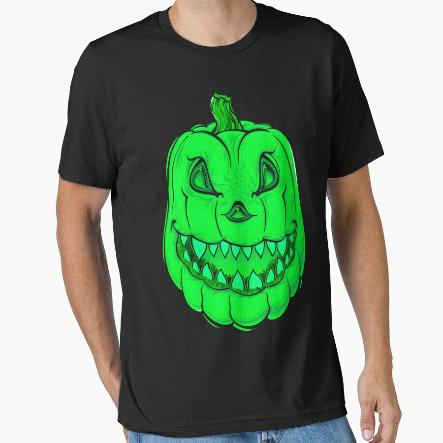 Green Scary Pumpkin, Halloween Pumpkin by Dven-Clothes