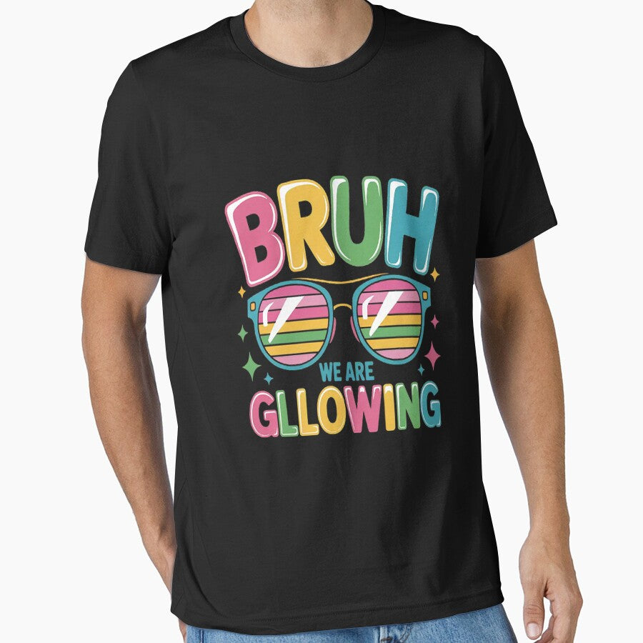 Bruh We Are Glowing In My Glowing Era Group Team Party Squad by HaiharryCartoon