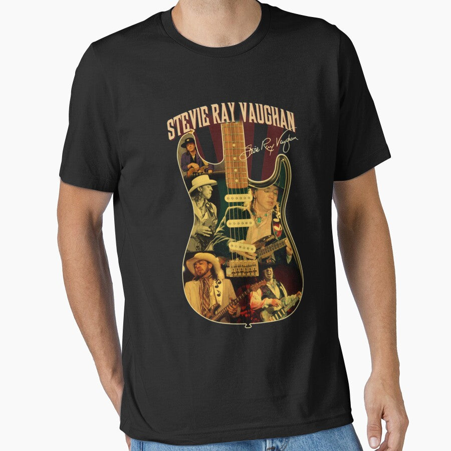 Guitarist Blues Man Vaughan 70s Retro Men Women by THERETROBLUES
