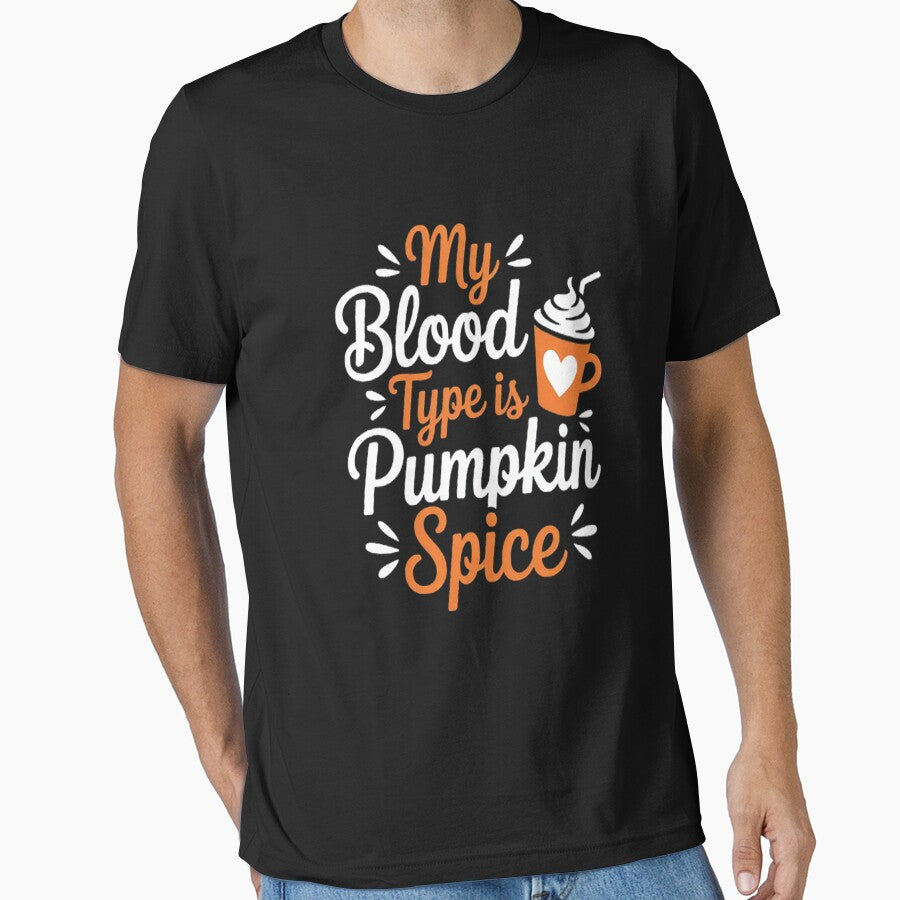 My Blood Type is Pumpkin Spice Coffee Cute Fall by gandebro