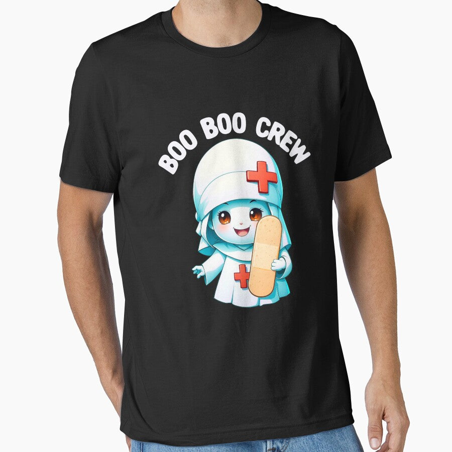 Boo Boo Crew Nurse Halloween Nurse Ghost Boo Crew Gear by DynamicDesign