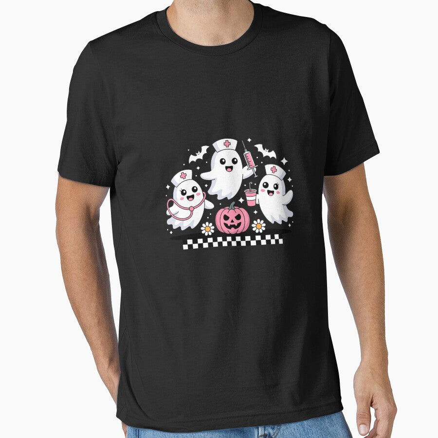 Checkered Nurse Halloween Ghost Nurse ER Nurse Boo Boo Crew by ShelFisher
