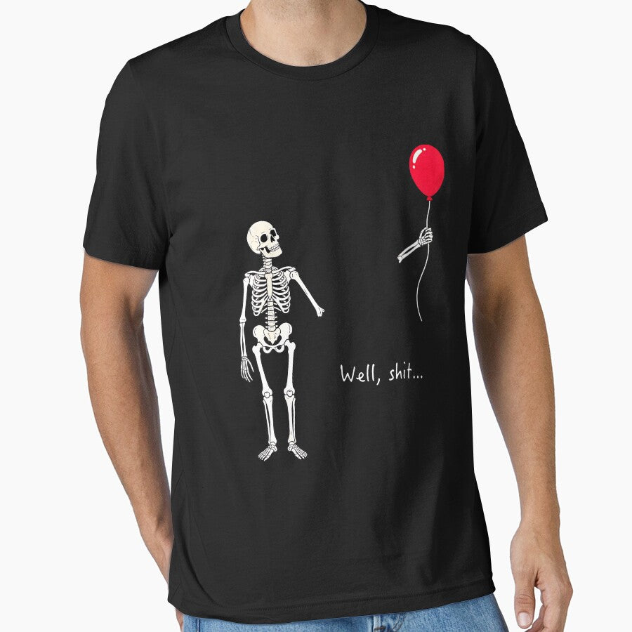 Funny Skeleton Lost Balloon Sarcastic Quote Halloween by stershopepie