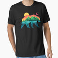 Mountain Bear - Cool geometric design by sachpica