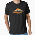 Mountain Sunset Landscape Nature Minimalist Camping Fans by BornBorn