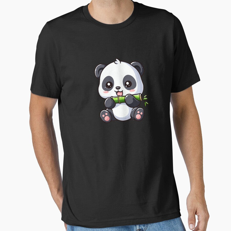 Panda eating bamboo by TomTeeShop01