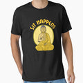 Sit Happens Funny Meditation Pun Monk Meditating by perfectpresents