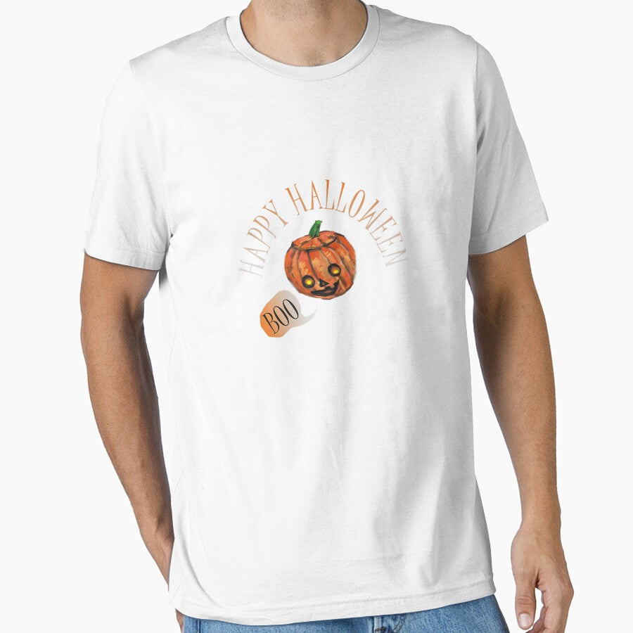 Jack-o-Lantern Happy Halloween Tshirt by BrassLear